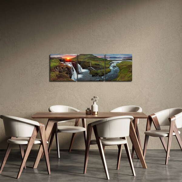 Slika - Kirkjufell na zalasku sunca (sa satom) (90x30 cm)
