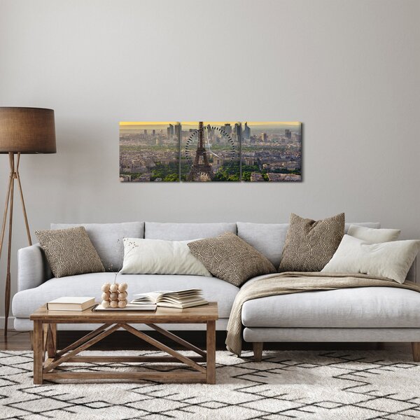 Slika - Panorama Pariza (sa satom) (90x30 cm)