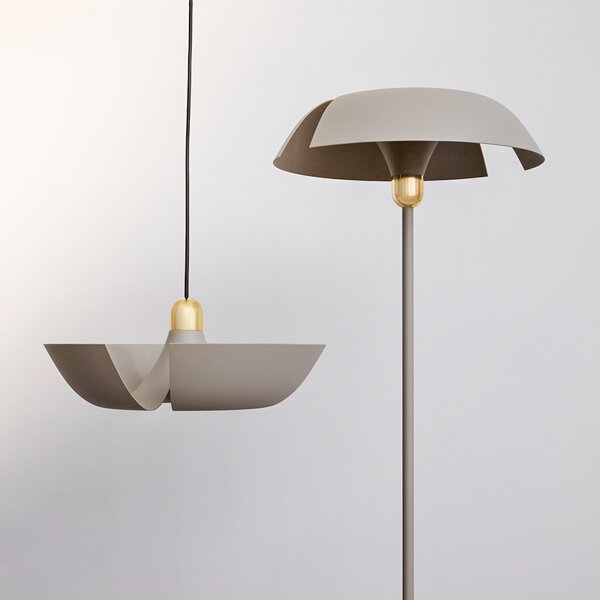 Podne Lampa AYTM, Cycnus, Sivo, Dnevna soba, Metal, Dizajn