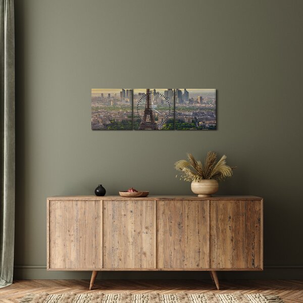 Slika - Panorama Pariza (sa satom) (90x30 cm)