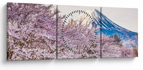 Slika - Japan u proljeće (sa satom) (90x30 cm)