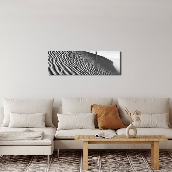 Slika - Pješčana dina (sa satom) (90x30 cm)