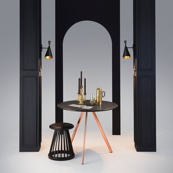 Zidne Svjetiljka Tom Dixon, Beat Wall, prigušiv, Crno, Dnevna soba, Metal, Dizajn