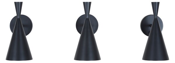 Zidne Svjetiljka Tom Dixon, Beat Wall, prigušiv, Crno, Dnevna soba, Metal, Dizajn