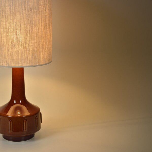 Stolne Lampa MARKET SET, Jimmy, Smeđa / hrđa, Dnevna soba, Keramika
