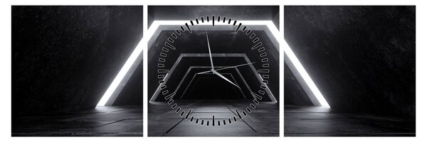 Slika - Futuristički tunel (sa satom) (90x30 cm)