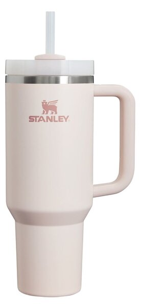 Svijetlo ružičasta termosica od nehrđajućeg čelika sa slamkom 1,18 l Quencher H2.0 FlowState Tumbler Rose Quartz – Stanley
