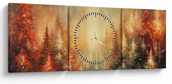 Slika - Slikanje šuma (sa satom) (90x30 cm)