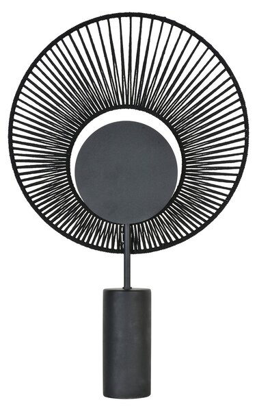 Stolne Lampa Forestier, Oyster, Crno, Dnevna soba, Metal, Dizajn