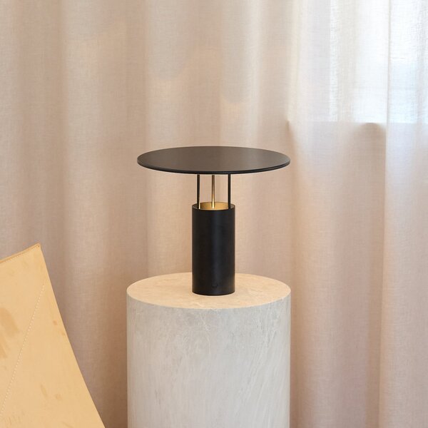 Stolne Lampa Piet Hein, Tempel280, prigušiv, Crno, Spavaća soba, Aluminij, Dizajn