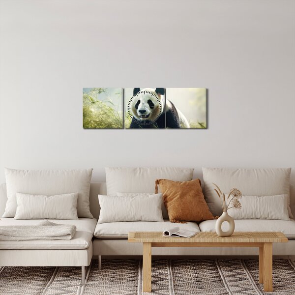 Slika - Panda (sa satom) (90x30 cm)