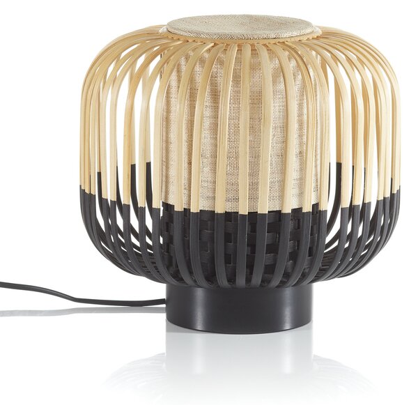 Stolne Lampa Forestier, Bamboo Light S, Crno, Dnevna soba, Bambus, Dizajn