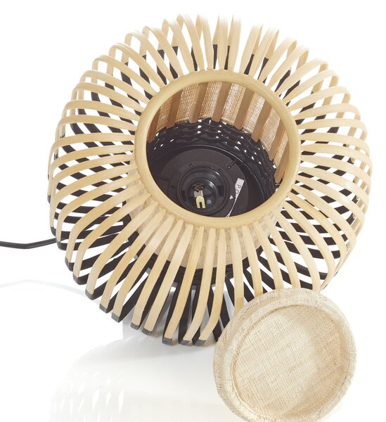 Stolne Lampa Forestier, Bamboo Light S, Crno, Dnevna soba, Bambus, Dizajn