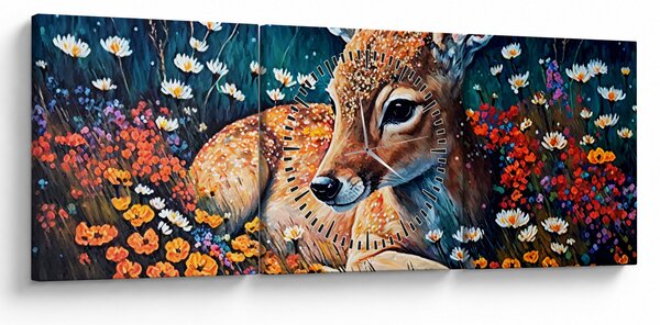 Slika - Naslikani jelen (sa satom) (90x30 cm)