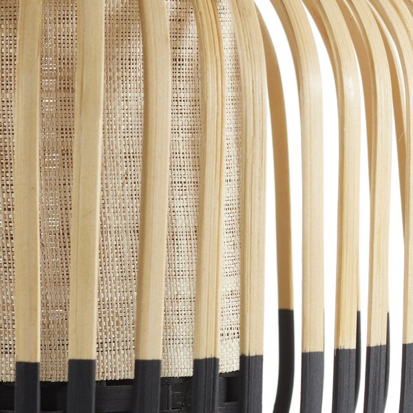 Stolne Lampa Forestier, Bamboo Light S, Crno, Dnevna soba, Bambus, Dizajn