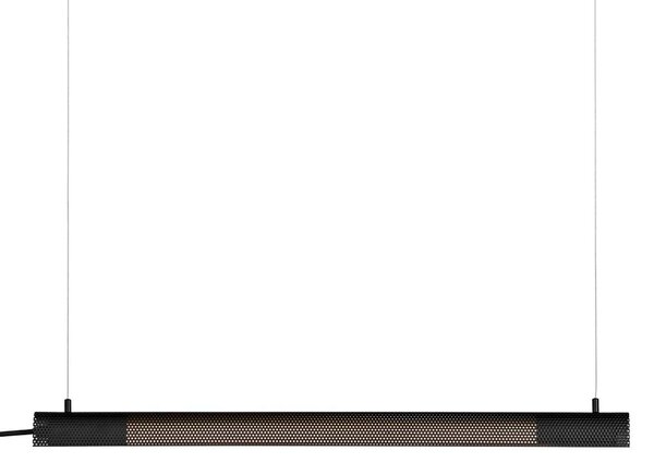 Rijetka viseća svjetiljka, crna, duljina 70 cm, G13 - GEJST