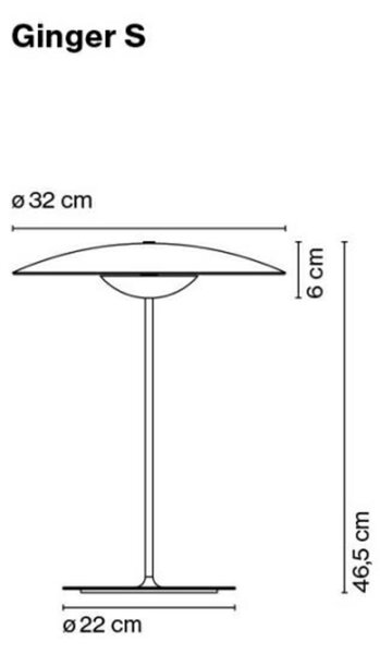 Stolne Lampa MARSET, prigušiv, Drvo, Dnevna soba, Aluminij