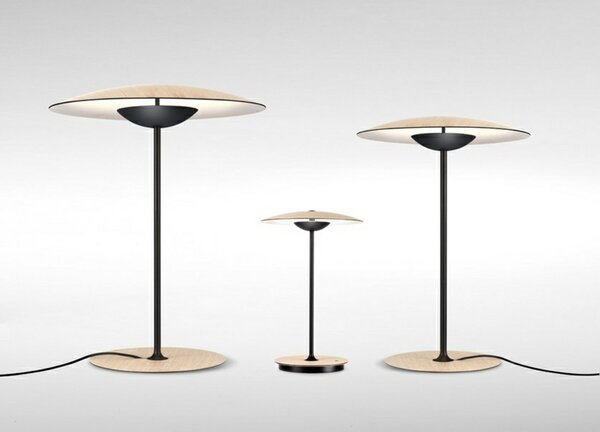 Stolne Lampa MARSET, prigušiv, Drvo, Dnevna soba, Aluminij