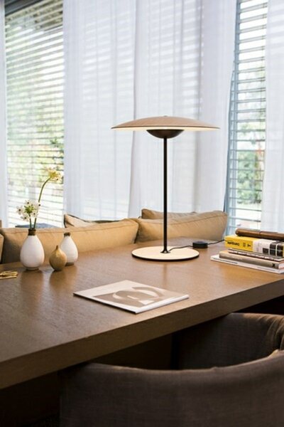 Stolne Lampa MARSET, prigušiv, Drvo, Dnevna soba, Aluminij