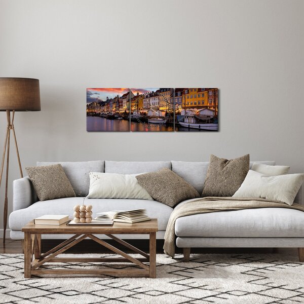 Slika - Nyhavn, Kopenhagen (sa satom) (90x30 cm)