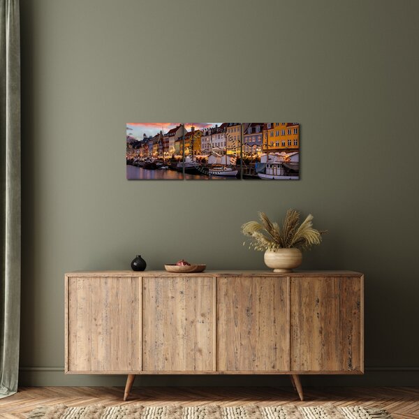 Slika - Nyhavn, Kopenhagen (sa satom) (90x30 cm)