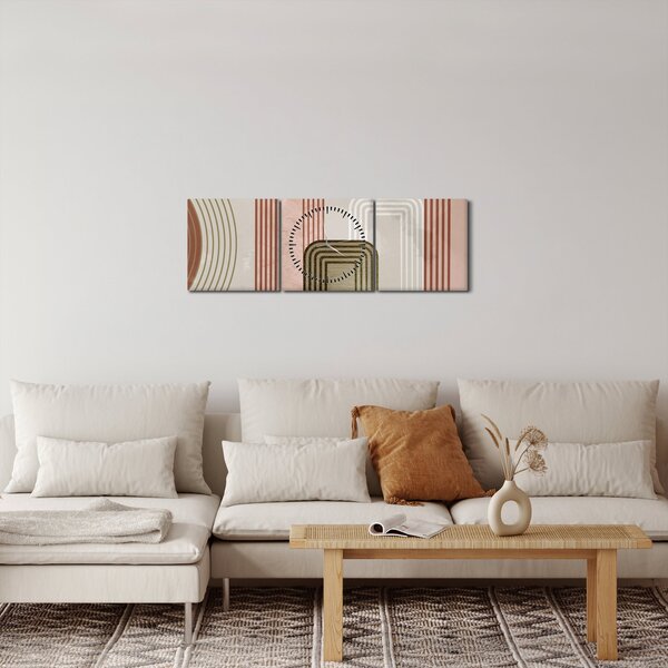 Slika - Minimalistička ilustracija (sa satom) (90x30 cm)