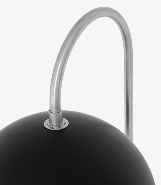 Podne Lampa &Tradition, Flowerpot VP12, Crno, Dnevna soba, Metal, Dizajn