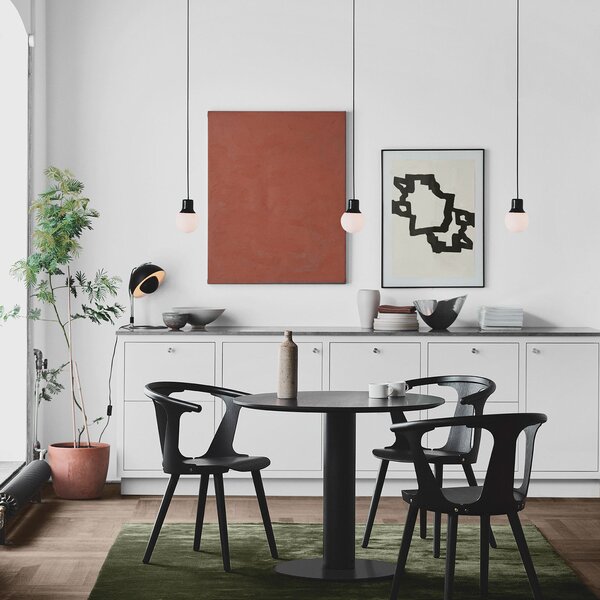 Stolne Lampa &Tradition, Flowerpot VP4, Crno, Dnevna soba, Metal, Dizajn