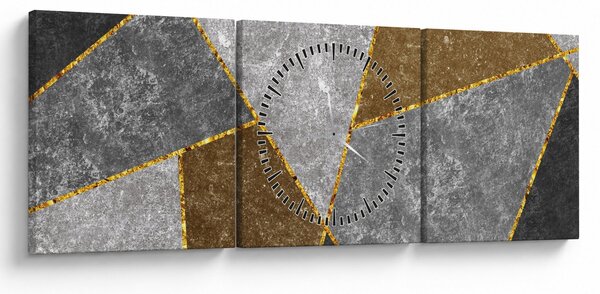 Slika - Imitacija materijala (sa satom) (90x30 cm)