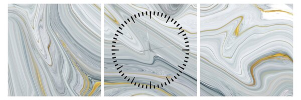 Slika - Apstrakcija (sa satom) (90x30 cm)