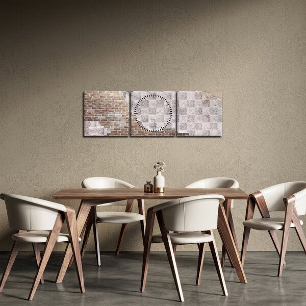 Slika - Zid od cigli (sa satom) (90x30 cm)