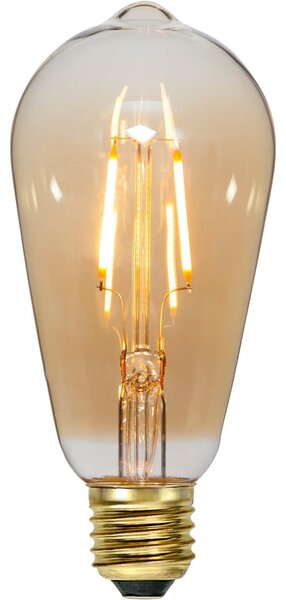 LED/sa žarnom niti žarulja s toplim svjetlom E27, 1 W Plain Amber – Star Trading