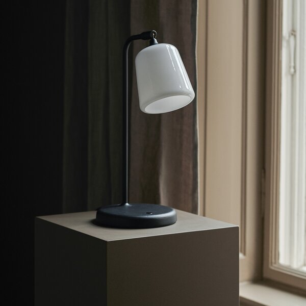 Stolne Lampa New Works, Material New Edition, prigušiv, Crno, Dnevna soba, Metal, Dizajn