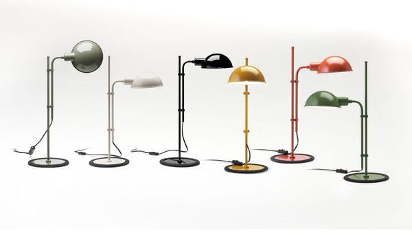 Stolne Lampa MARSET, Funiculí, Žuta, Dnevna soba, Metal, Dizajn