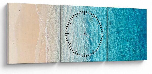 Slika - Plaža (sa satom) (90x30 cm)