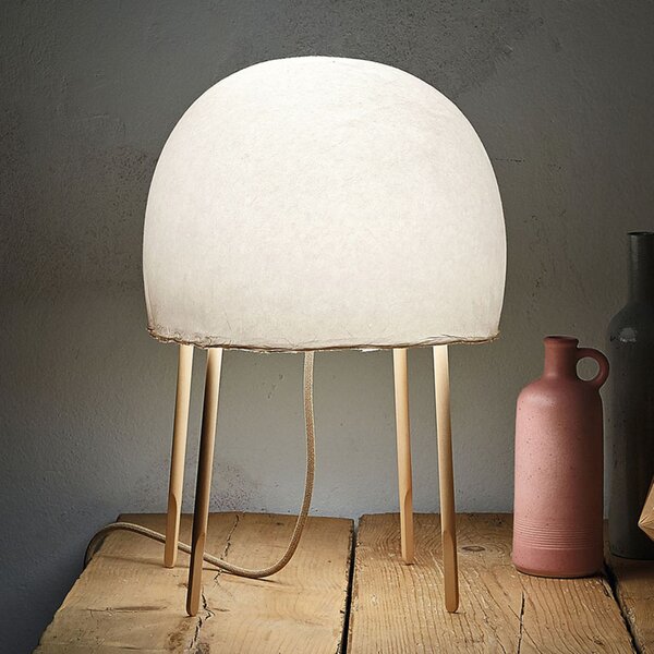 Stolne Lampa Foscarini, Kurage, Bijela, Dnevna soba, Drvo, Dizajn