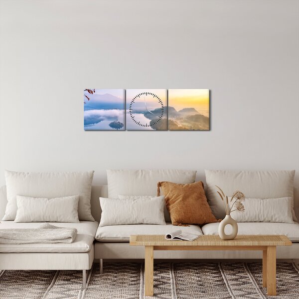 Slika - Bledsko jezero (sa satom) (90x30 cm)