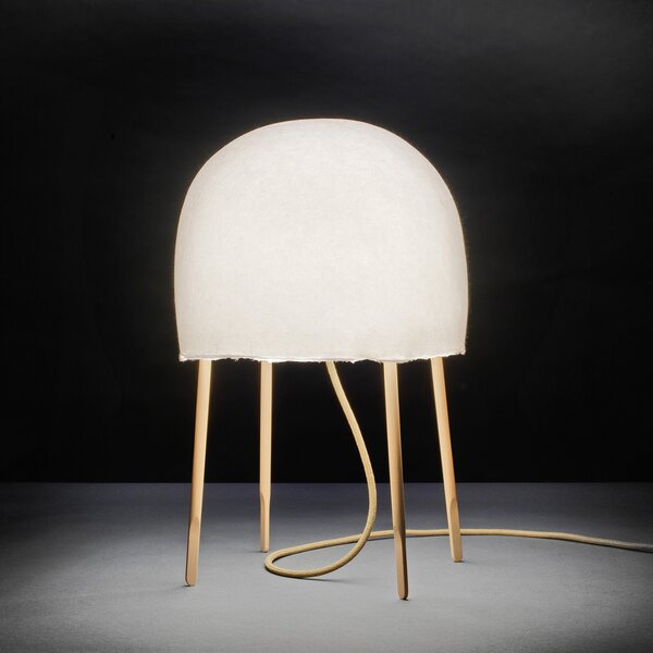 Stolne Lampa Foscarini, Kurage, Bijela, Dnevna soba, Drvo, Dizajn