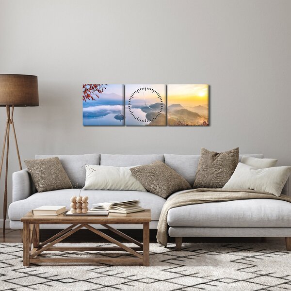 Slika - Bledsko jezero (sa satom) (90x30 cm)