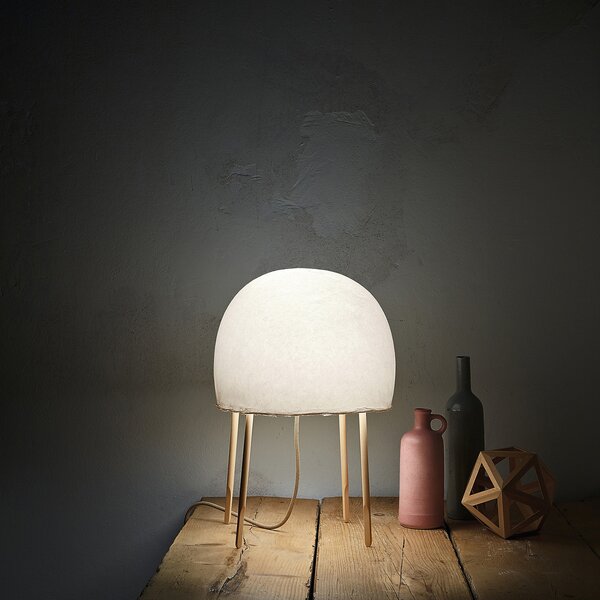 Stolne Lampa Foscarini, Kurage, Bijela, Dnevna soba, Drvo, Dizajn