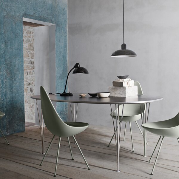Stolne Lampa FRITZ HANSEN, Kaiser Idell 6556-T, Crno, Dnevna soba, Metal, Dizajn
