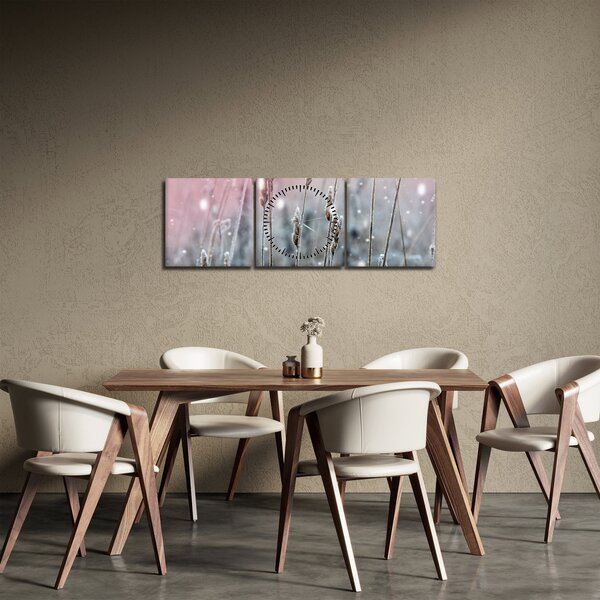 Slika - Zimski pejzaž (sa satom) (90x30 cm)