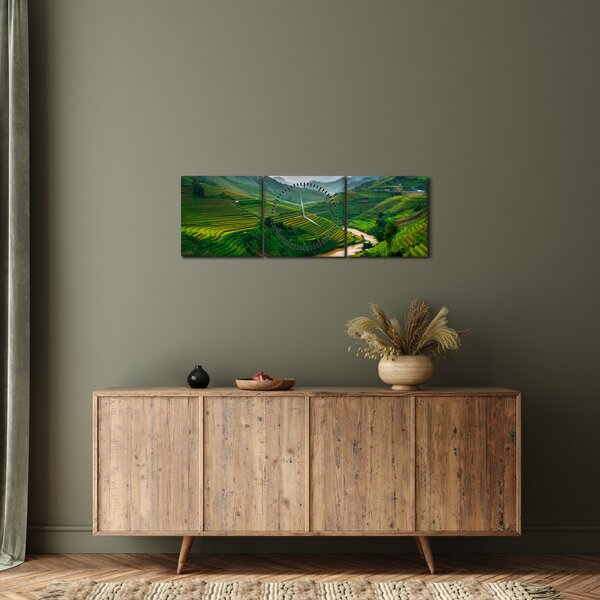 Slika - Rižine terase II. (sa satom) (90x30 cm)