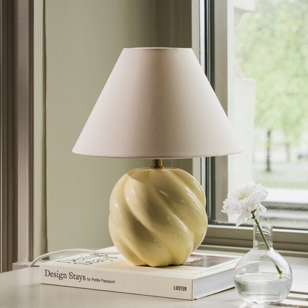 Stolne Lampa Globen Lighting, DAHLIA, Bež, Dnevna soba, Tkanina / tekstil