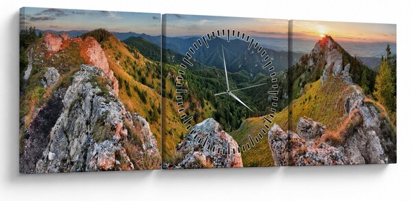 Slika - Planinski krajolik (sa satom) (90x30 cm)
