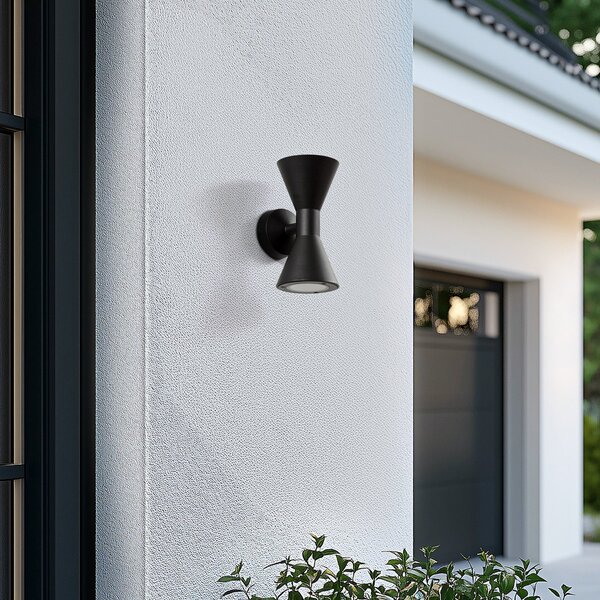 Vanjske Svjetiljka Lucande, Xalor, prigušiv, Crno, Balkon, Aluminij, Moderan