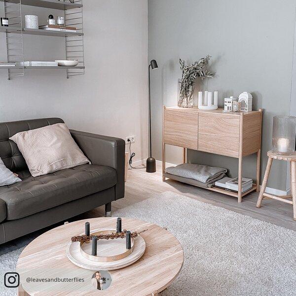 Podne Lampa Northern, Buddy floor, prigušiv, Crno, Dnevna soba, Metal, Skandinavski