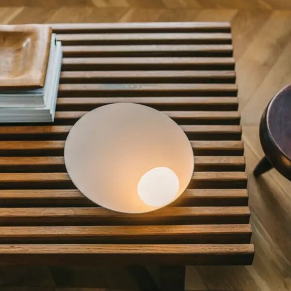 Stolne Lampa Vibia, Musa, prigušiv, Bijela, Dnevna soba, Metal, Moderan