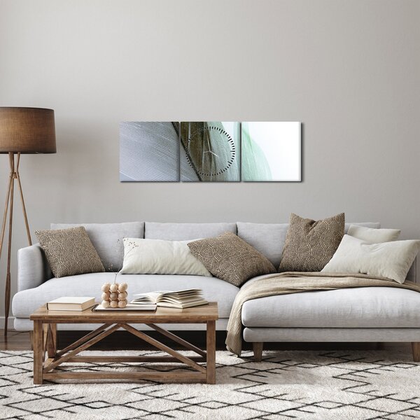 Slika - Perje, makro (sa satom) (90x30 cm)