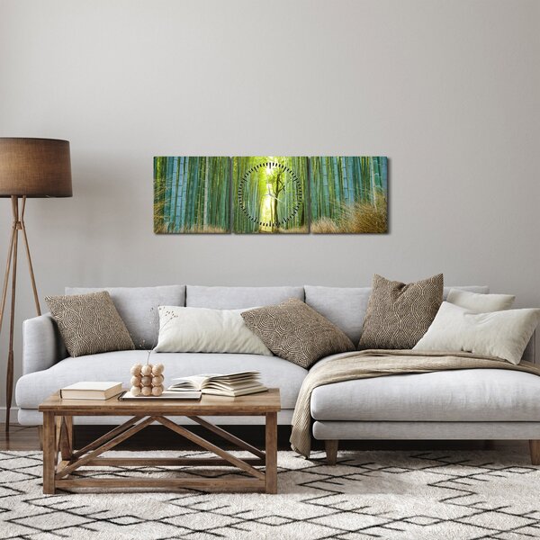 Slika - Šuma bambusa (sa satom) (90x30 cm)